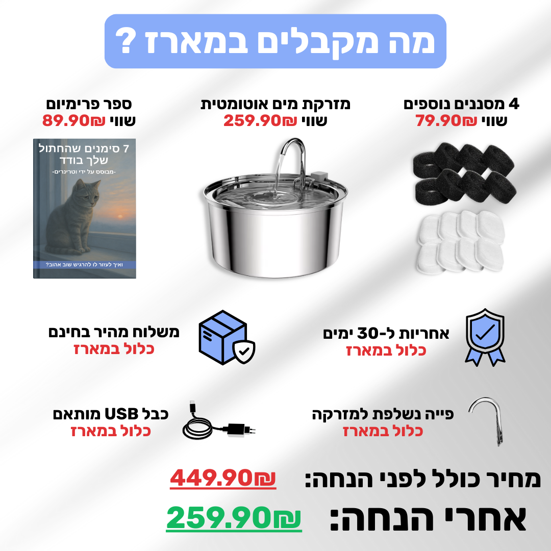 AquaPrime™ - מזרקת מים Patent Prime