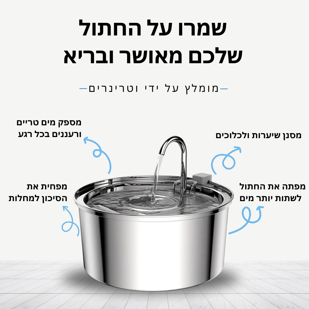 ™AquaPrime - מזרקת מים אוטומטית