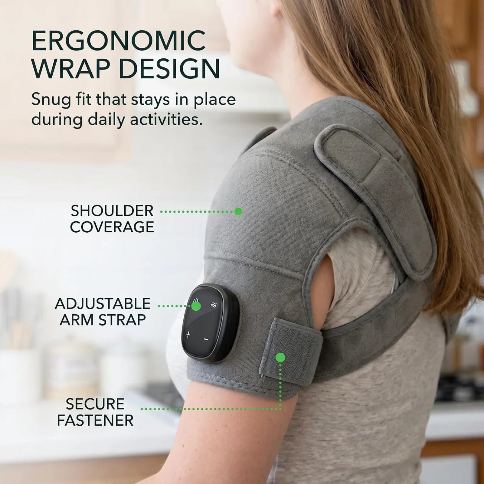 Electric Shoulder Massager Heating Pads Vibration Massage Support Belt Electric heating shoulder pads Shoulder Thermal Braces Patent Prime