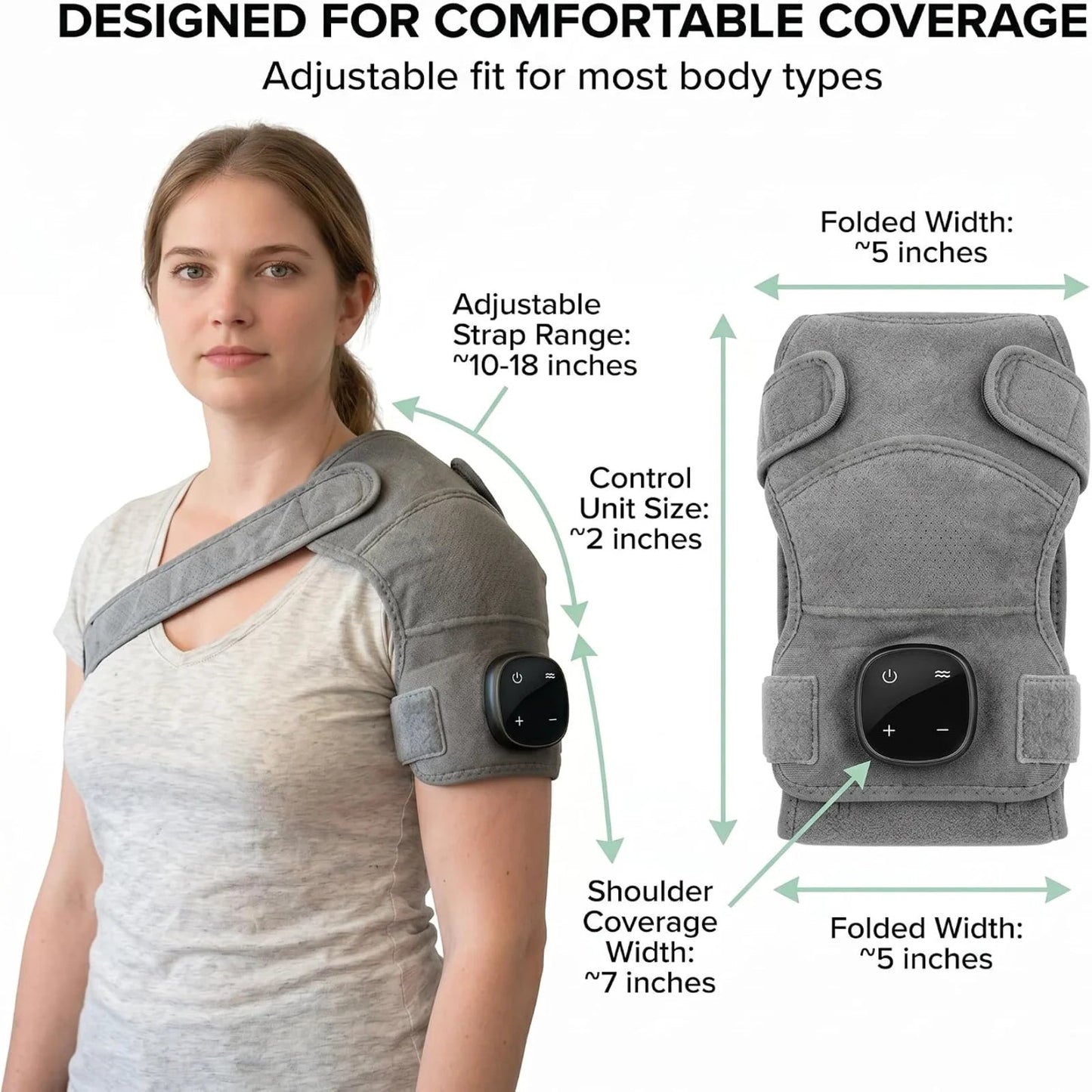 Electric Shoulder Massager Heating Pads Vibration Massage Support Belt Electric heating shoulder pads Shoulder Thermal Braces Patent Prime