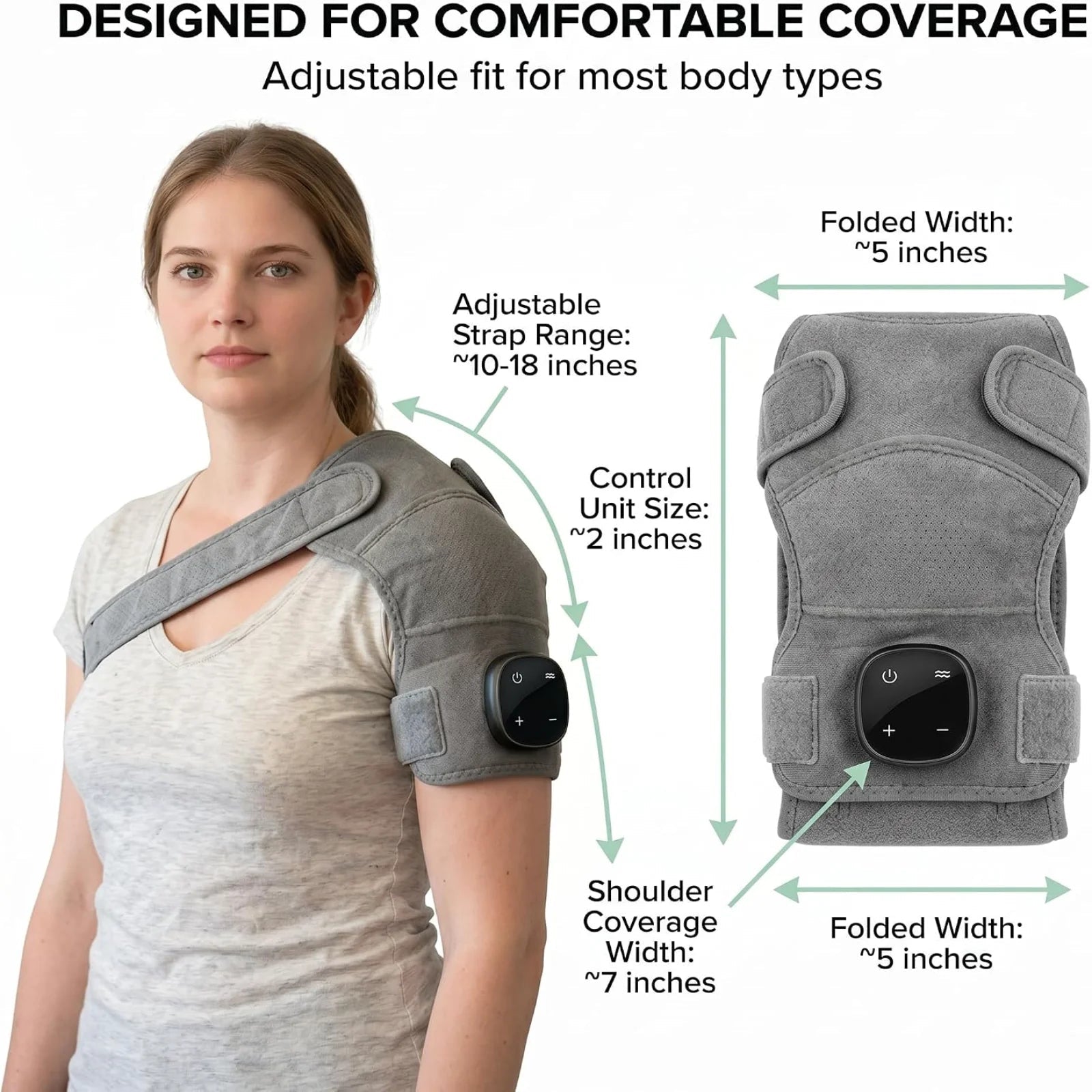 Electric Shoulder Massager Heating Pads Vibration Massage Support Belt Electric heating shoulder pads Shoulder Thermal Braces Patent Prime
