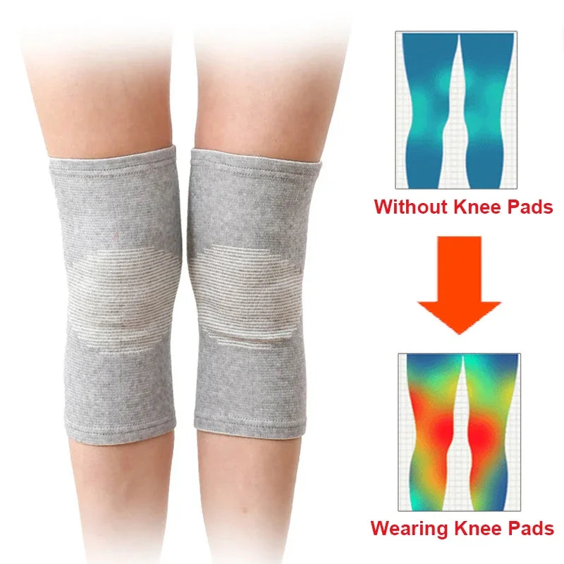 1 Pcs Knee Pads Support Protector COYOCO Leg Arthritis Injury Gym Knee Sleeve Elasticated Bandage Charcoal Knitted Warm Kneepads Patent Prime