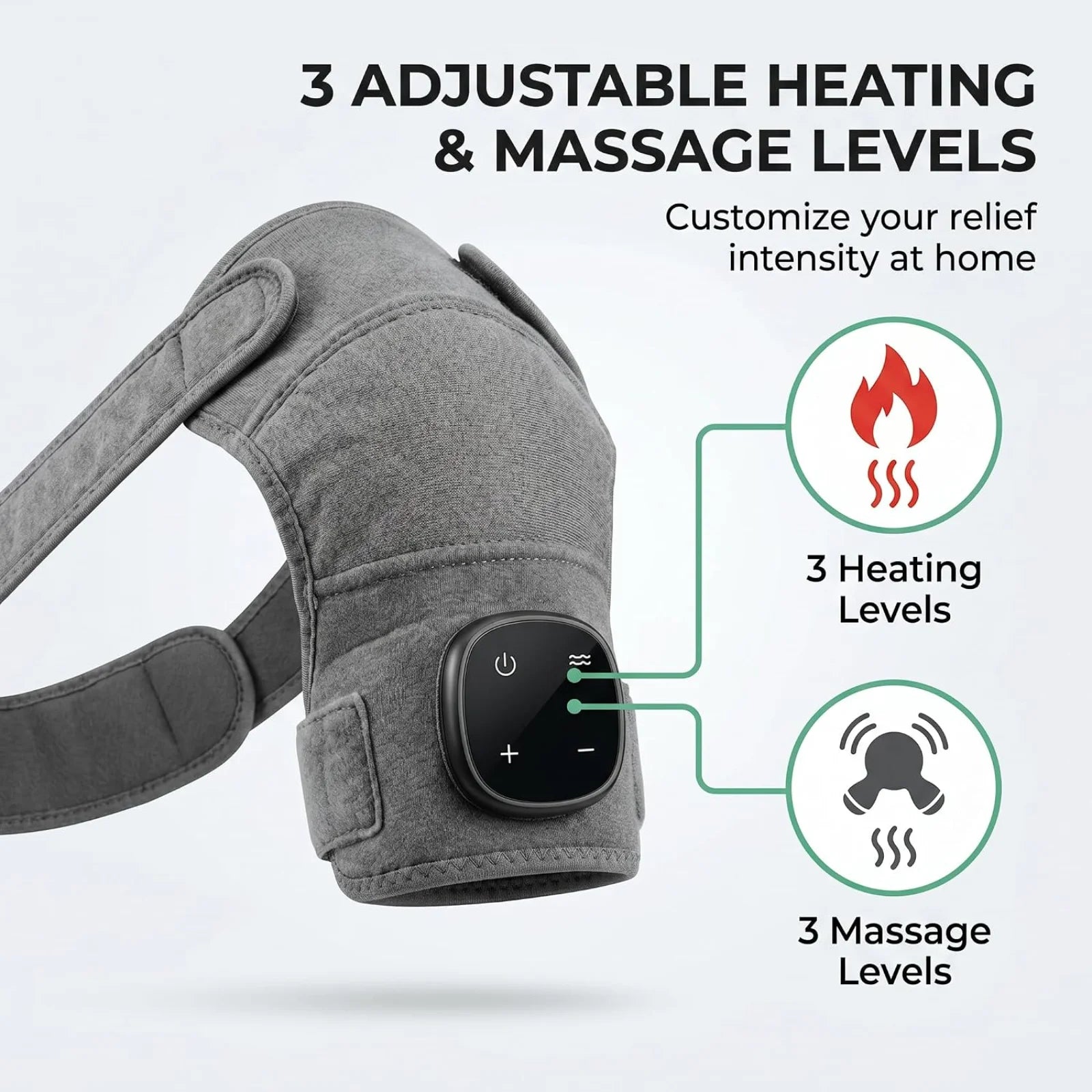 Electric Shoulder Massager Heating Pads Vibration Massage Support Belt Electric heating shoulder pads Shoulder Thermal Braces Patent Prime