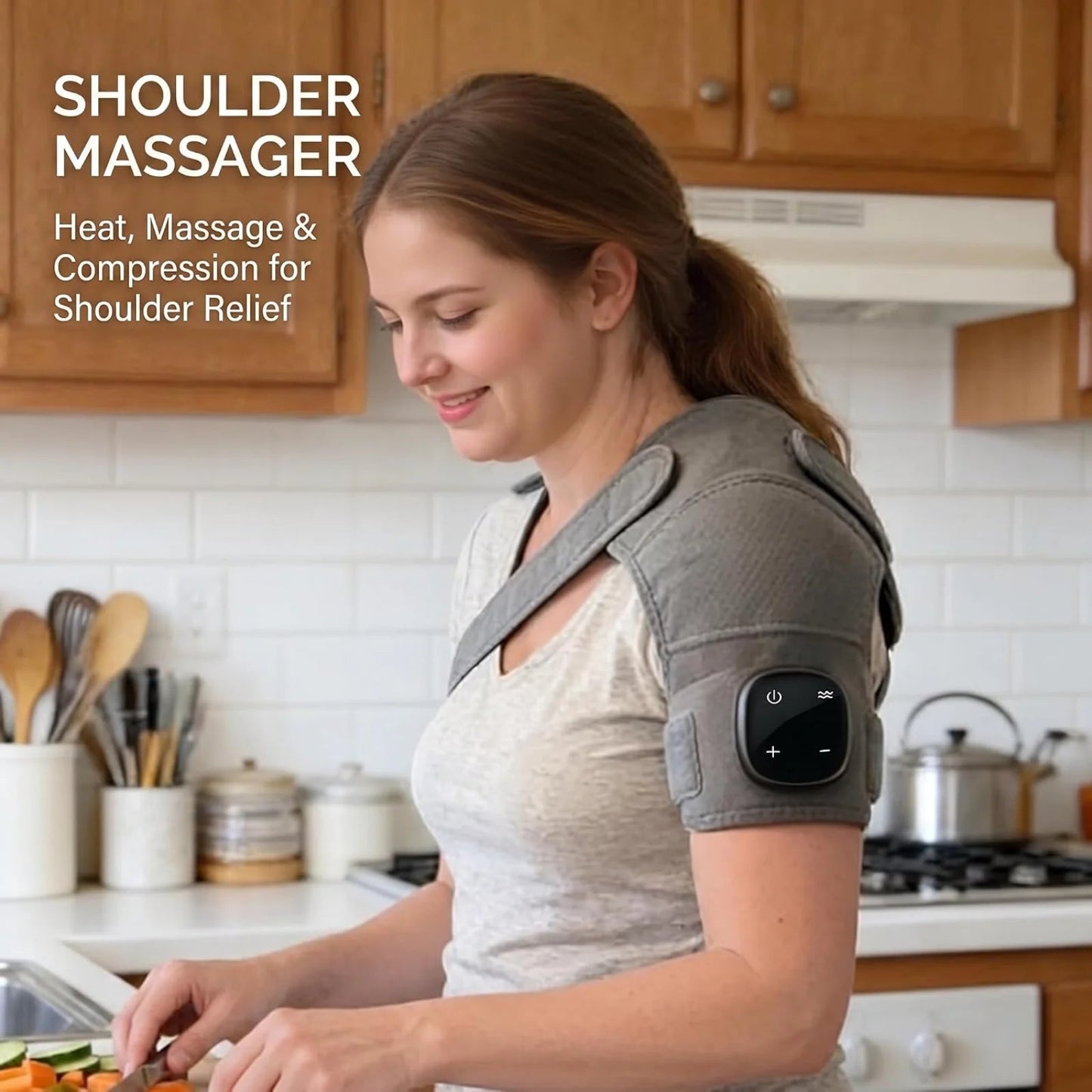 Electric Shoulder Massager Heating Pads Vibration Massage Support Belt Electric heating shoulder pads Shoulder Thermal Braces Patent Prime